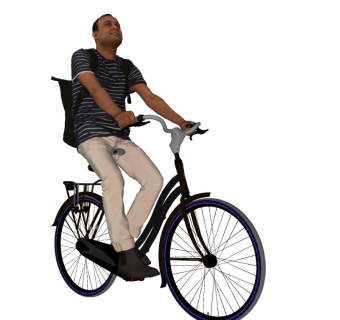 骑自行车的人精细人物模型 (6)